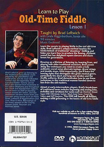 Brad Leftwich: Learn To Play Old-Time Fiddle: Lesson 1