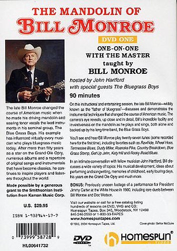 The Mandolin Of Bill Monroe: DVD 1
