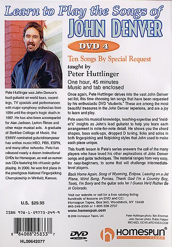 Learn To Play The Songs Of John Denver - DVD 4