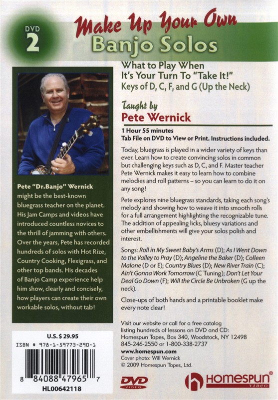 Pete Wernick: Make Up Your Own Banjo Solos - DVD 2