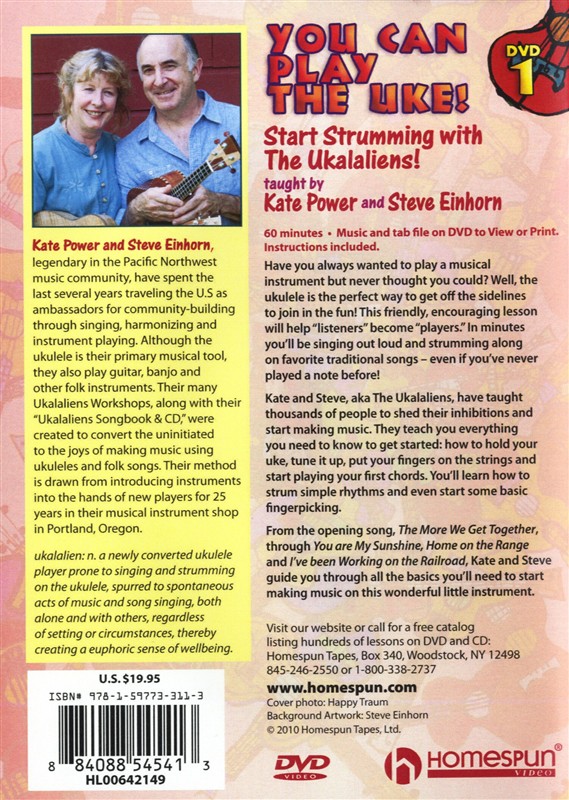 Kate Power/Steve Einhorn: You Can Play The Uke! - DVD One (Start Strumming With