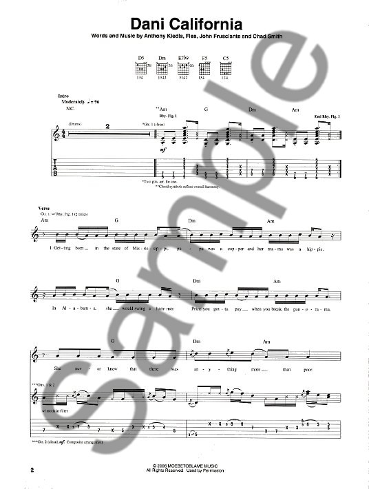 Red Hot Chili Peppers: Stadium Arcadium (Guitar Tab)