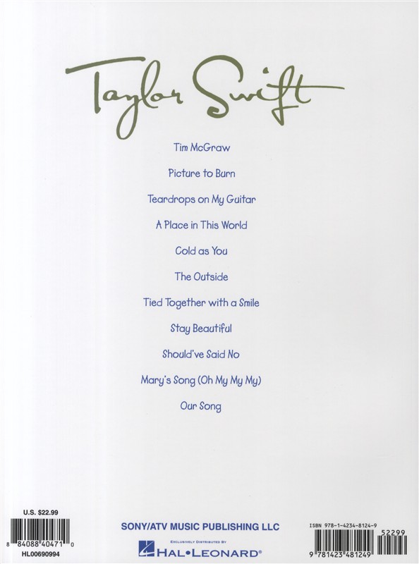 Taylor Swift: Guitar Tab