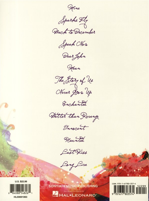 Taylor Swift: Speak Now - TAB