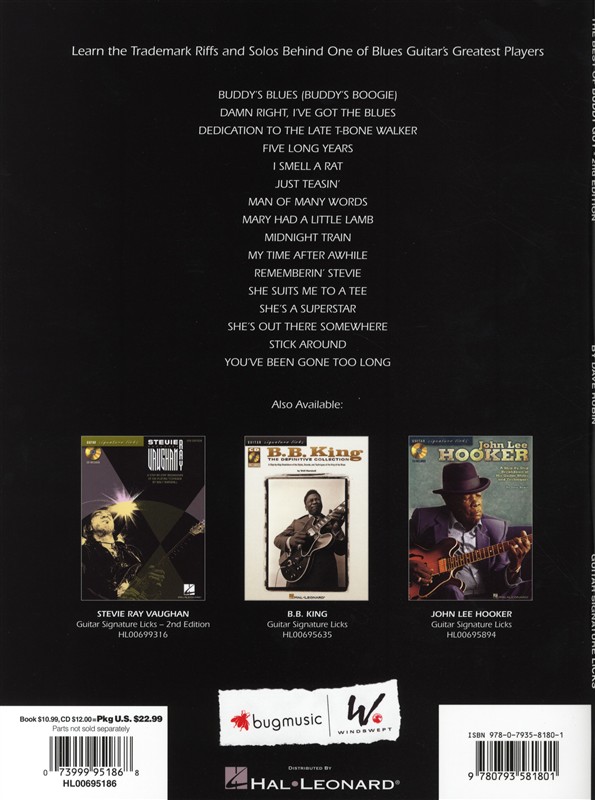 The Best Of Buddy Guy: Guitar Signature Licks (2nd Edition)