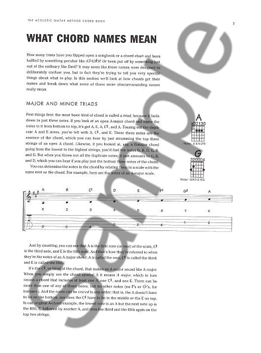The Acoustic Guitar Method - Chord Book