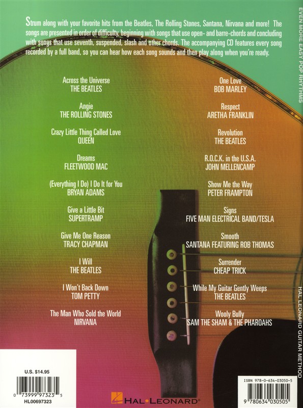 Hal Leonard Guitar Method: Even More Easy Pop Rhythms - 2nd Edition
