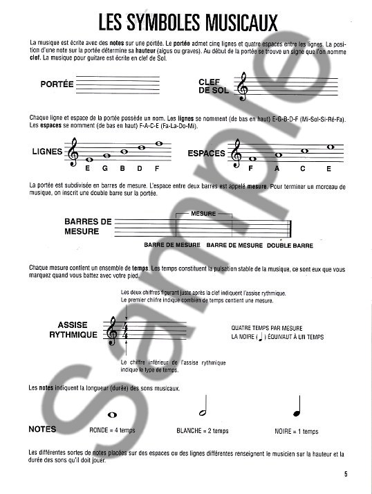 Hal Leonard Methode De Guitare Volume 1 (Deuxieme Edition)