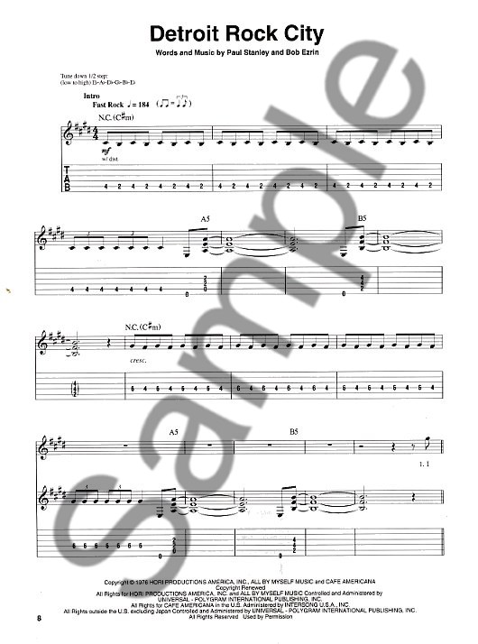 Guitar Play-Along Volume 30: Kiss