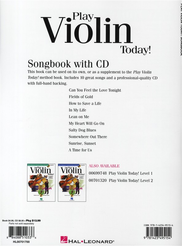 Play Violin Today! Songbook