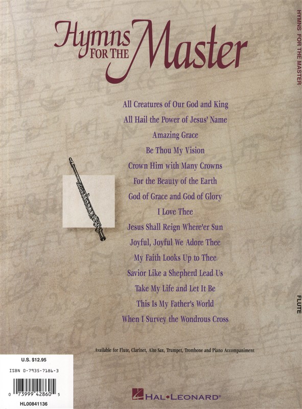 Hymns For The Master - Flute