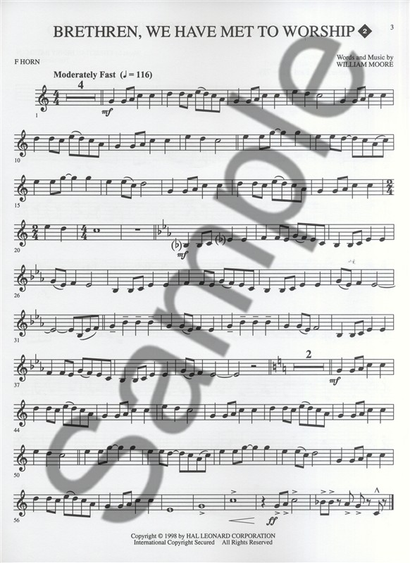 Praise And Worship Hymn Solos - French Horn