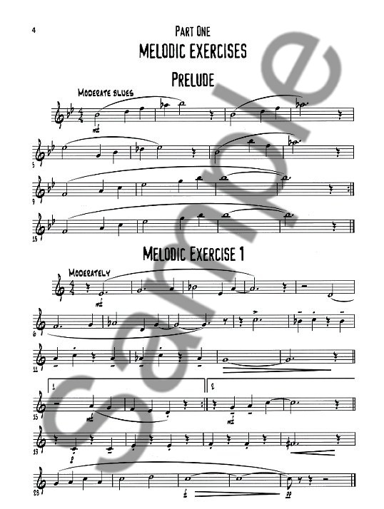 Exercises And Etudes For The Jazz Instrumentalist - Treble Clef Edition