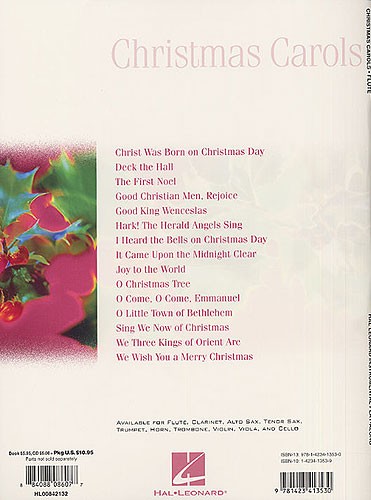 Hal Leonard Instrumental Play-Along: Christmas Carols (Flute)