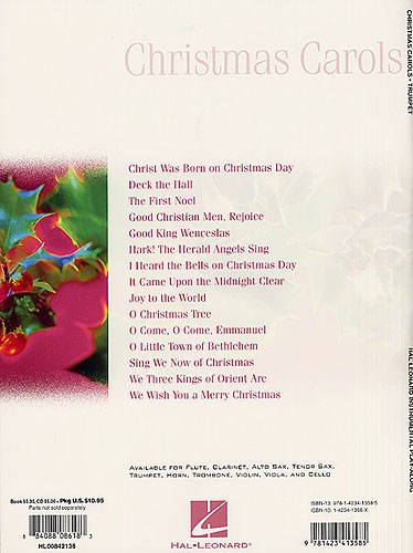 Hal Leonard Instrumental Play-Along: Christmas Carols (Trumpet)