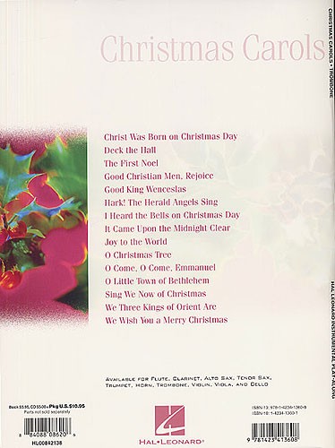 Hal Leonard Instrumental Play-Along: Christmas Carols (Trombone)