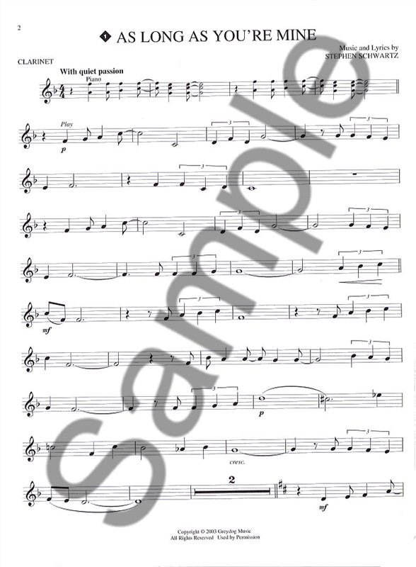 Hal Leonard Instrumental Play-Along: Wicked (Clarinet)