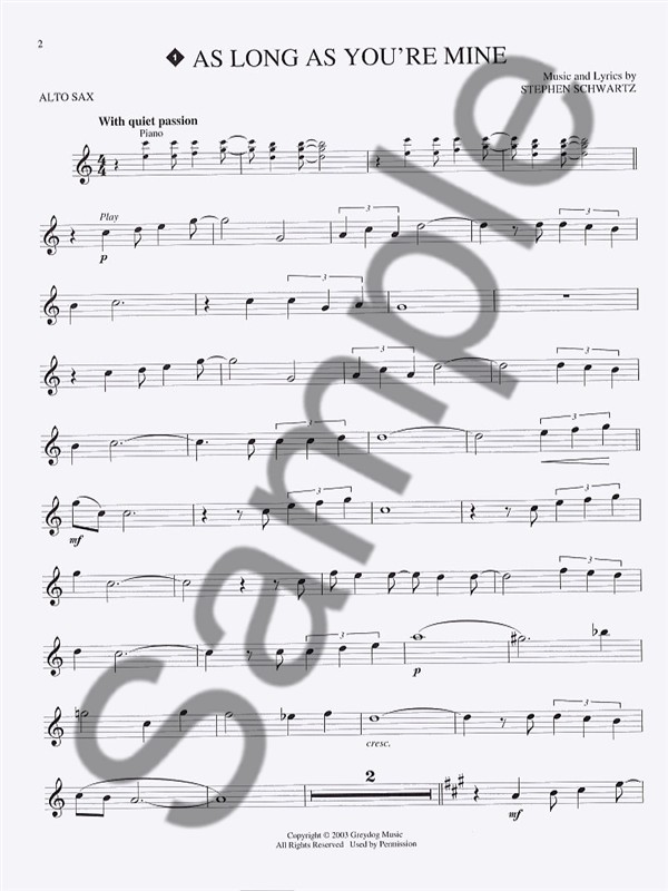 Hal Leonard Instrumental Play-Along: Wicked (Alto Saxophone)