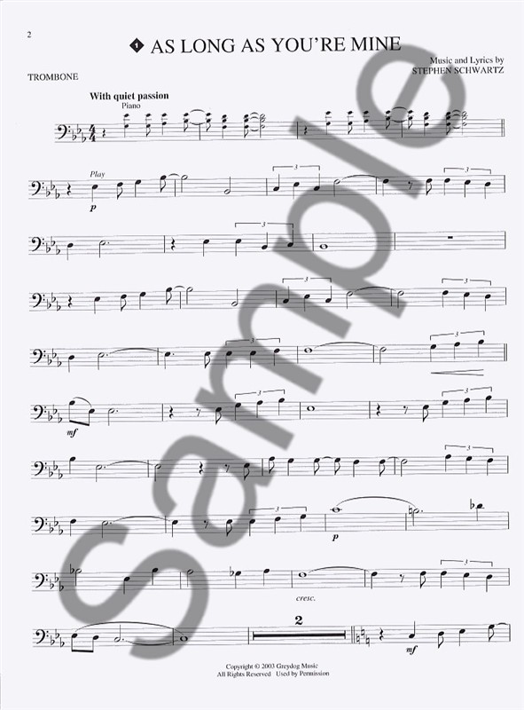 Hal Leonard Instrumental Play-Along: Wicked (Trombone)