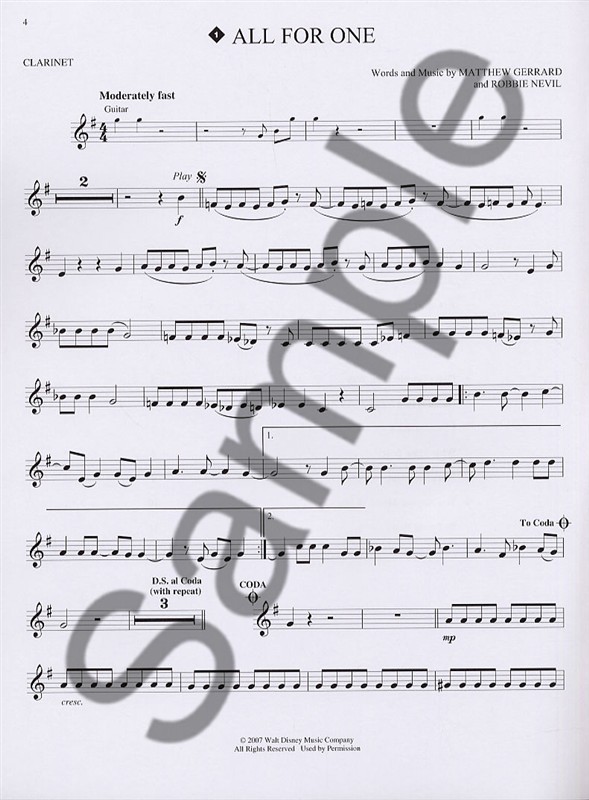 Hal Leonard Instrumental Play-Along: High School Musical 2 (Clarinet)