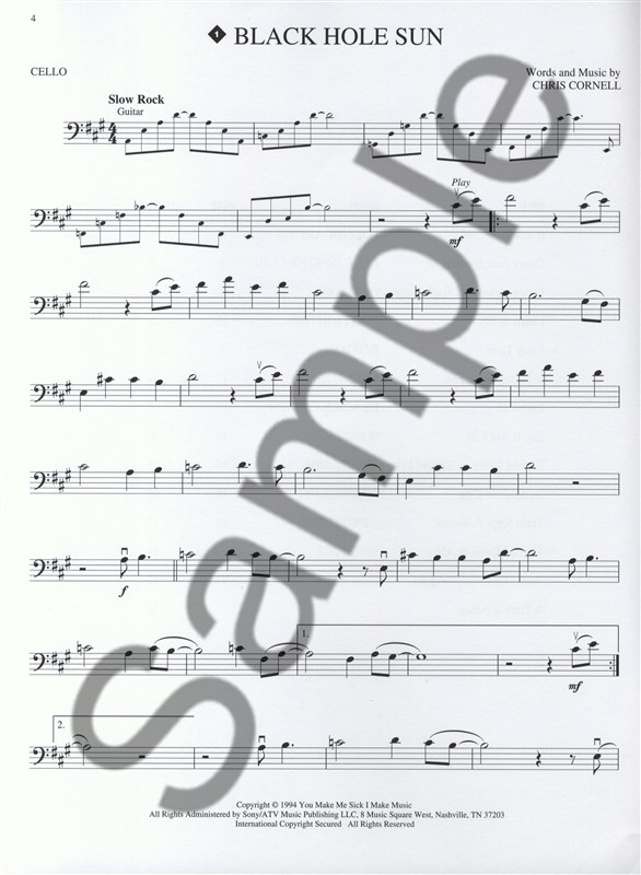 Hal Leonard Instrumental Play-Along: Rock Band (Cello)