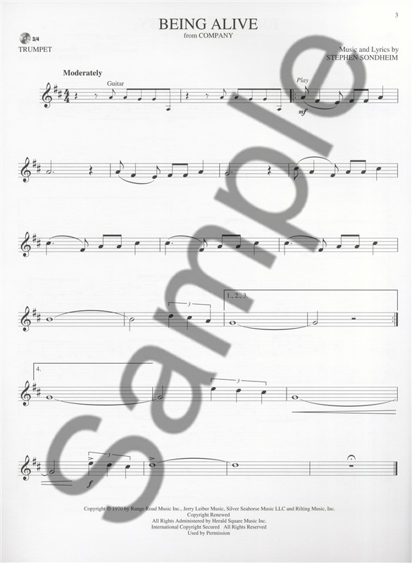 Trumpet Play-Along: Stephen Sondheim - Broadway Solos