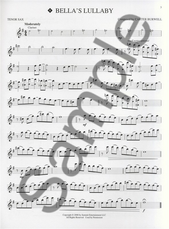 Hal Leonard Instrumental Play-Along: Twilight (Tenor Saxophone)