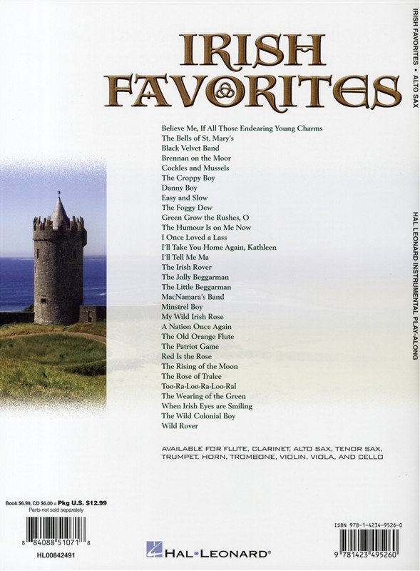 Instrumental Playalong: Irish Favourites - Alto Saxophone