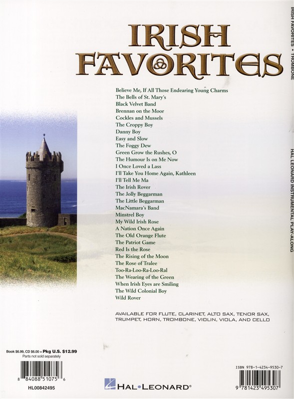 Instrumental Playalong: Irish Favourites - Trombone