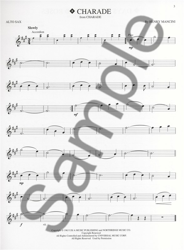 Hal Leonard Instrumental Play-Along: Henry Mancini (Alto Saxophone)