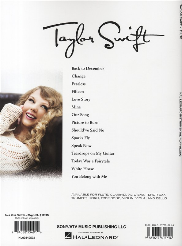 Instrumental Play-Along: Taylor Swift (Flute)