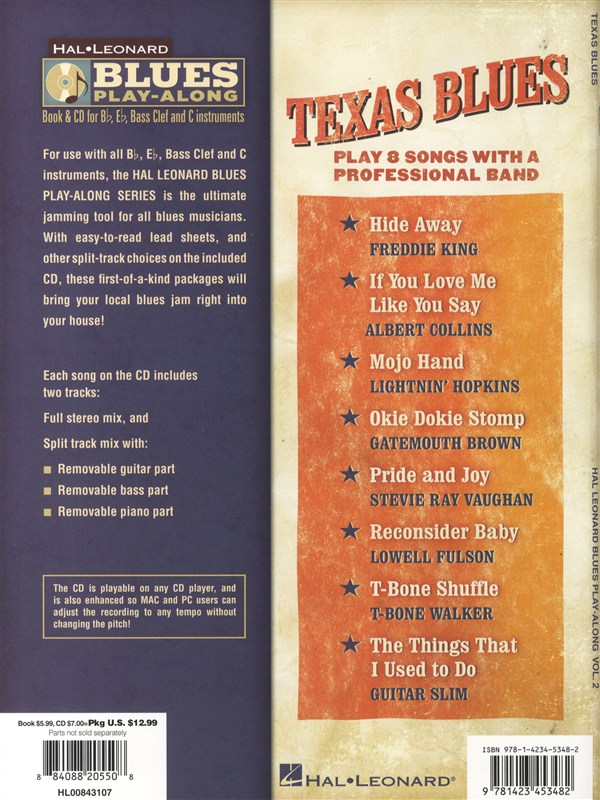 Blues Play-Along Volume 2: Texas Blues