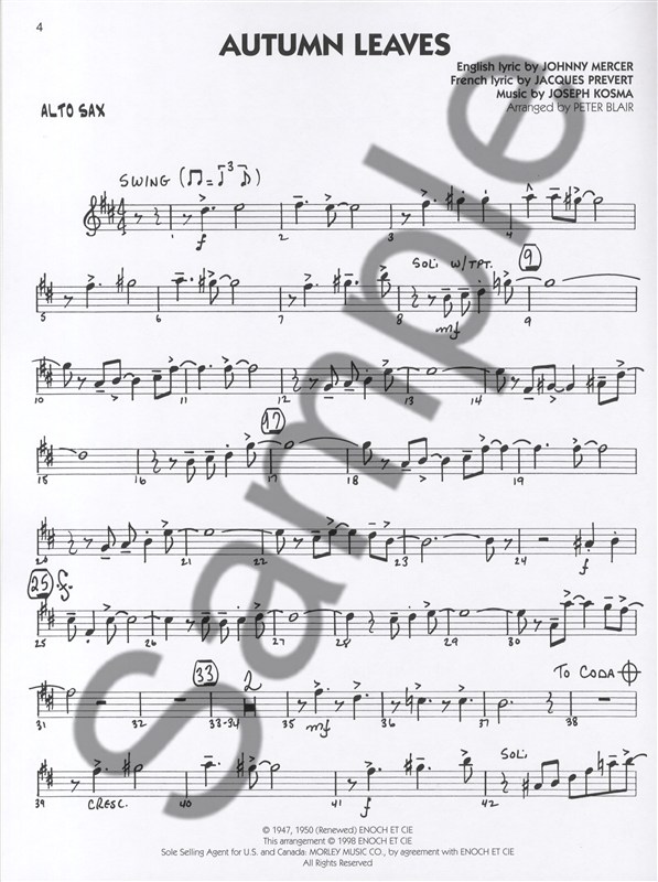 Big Band Play-Along Volume 7: Standards - Alto Saxophone