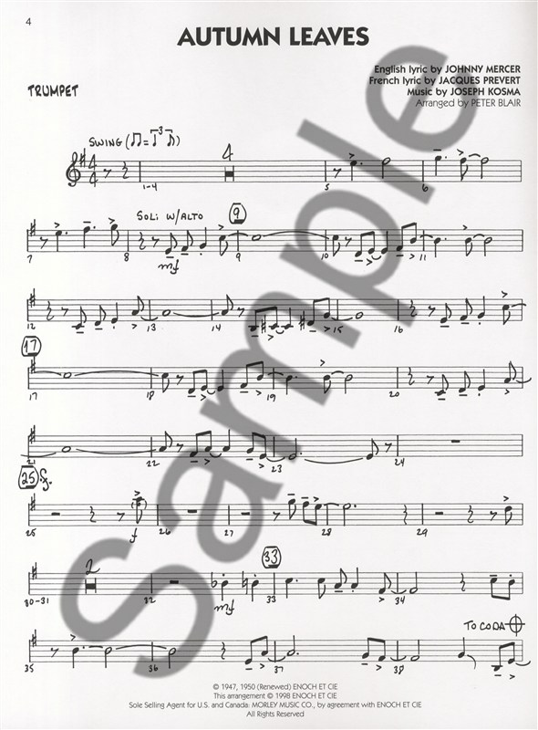 Big Band Play-Along Volume 7: Standards - Trumpet