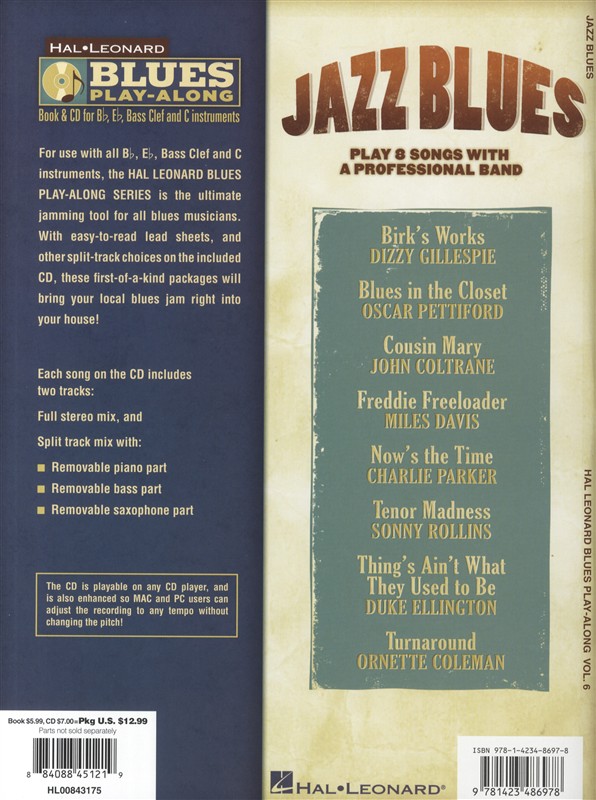 Blues Play-Along Volume 6: Jazz Blues