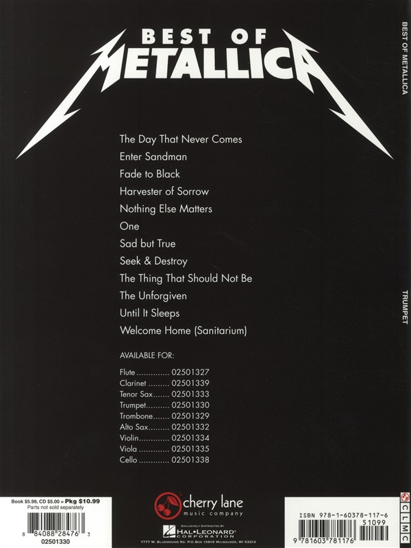 Metallica: Best Of - Trumpet