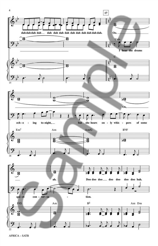 Toto: Africa (SATB)