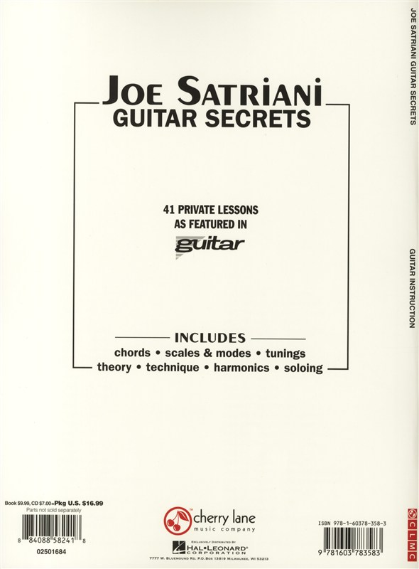 Joe Satriani: Guitar Secrets (CD Edition)
