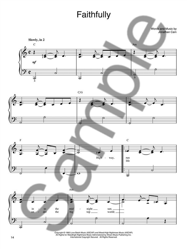 Beautiful Pop Ballads For Easy Piano