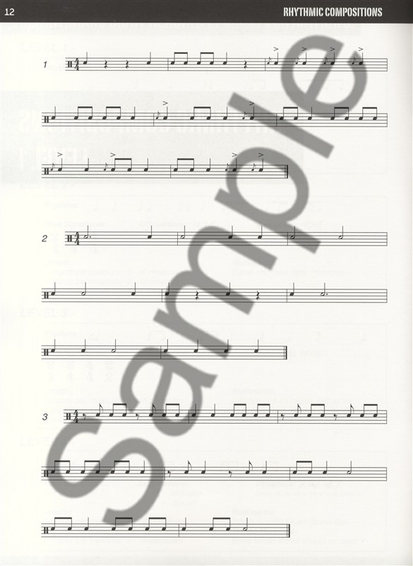 Rhythmic Compositions - Etudes For Performance And Sight Reading (Easy)