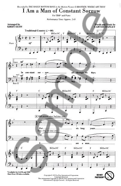 Carter Stanley: I Am A Man Of Constant Sorrow (TBB)