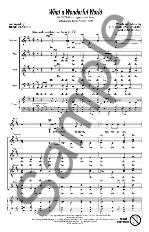 Rene Clausen: What A Wonderful World