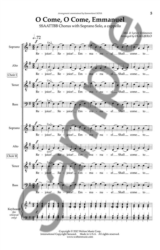 Ola Gjeilo: Christmas Carols - Volume 1