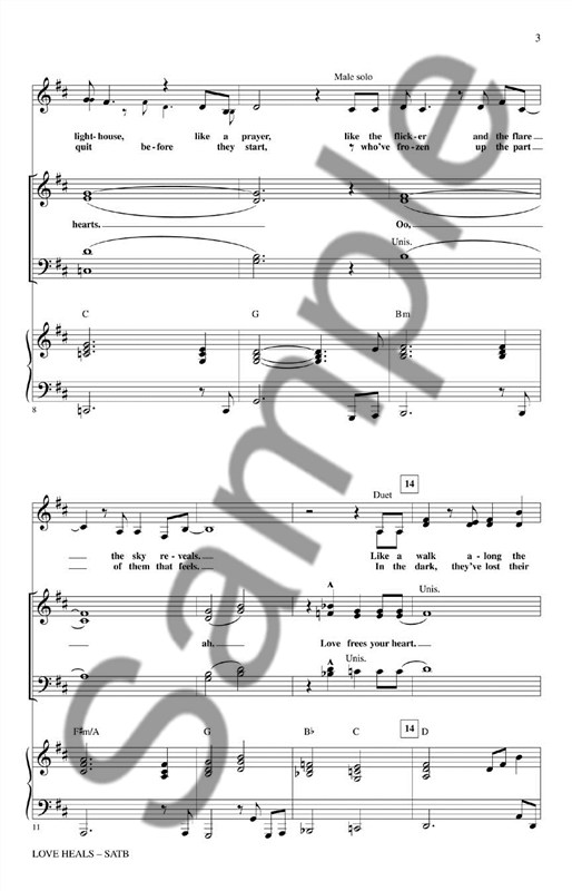 Jonathan Larson: Love Heals (Rent) - SATB