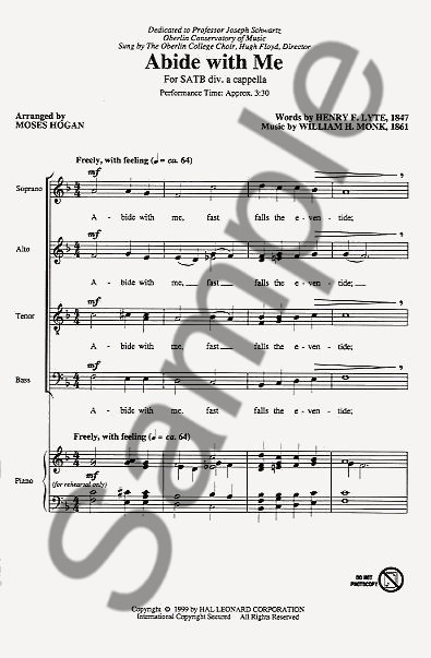 William Henry Monk: Abide With Me (SATB)