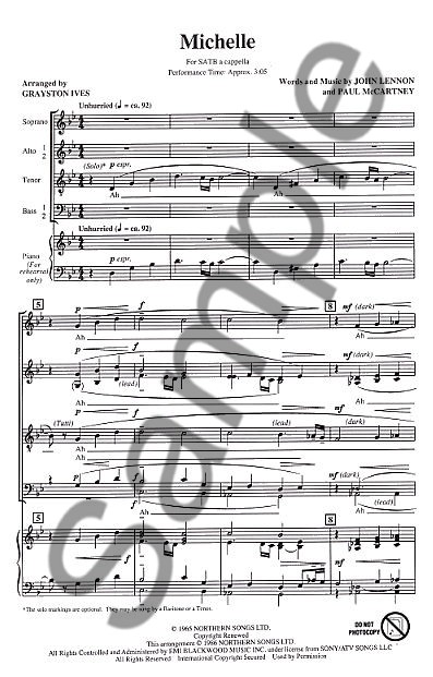 The Beatles: Michelle (SATB)