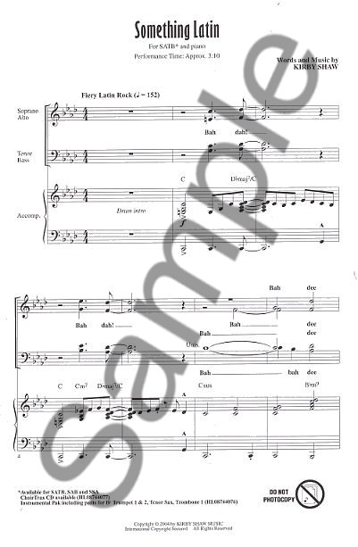 Kirby Shaw: Something Latin (SATB)