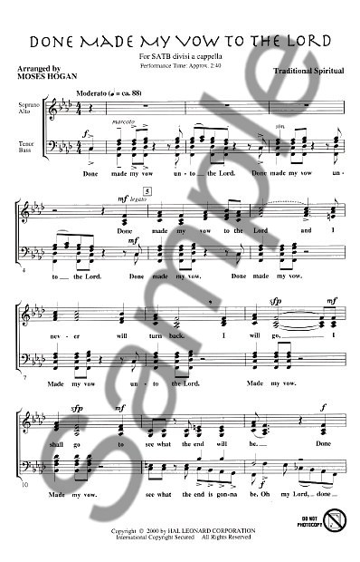 Done Made My Vow To The Lord