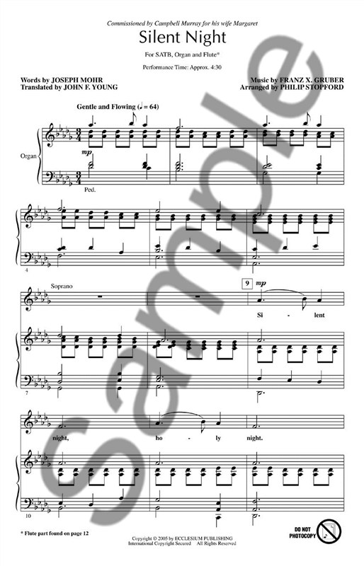 Philip Stopford: Silent Night - SATB