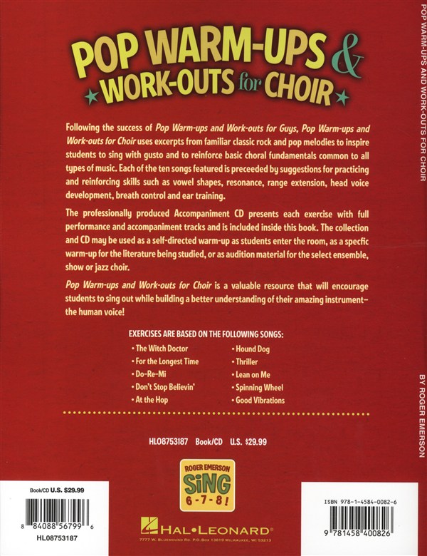 Roger Emerson: Pop Warm-ups & Work-outs For Choir